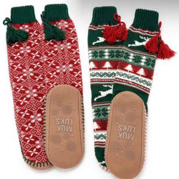 NWT Fair Isle Nordic slipper socks - Picture 1 of 7